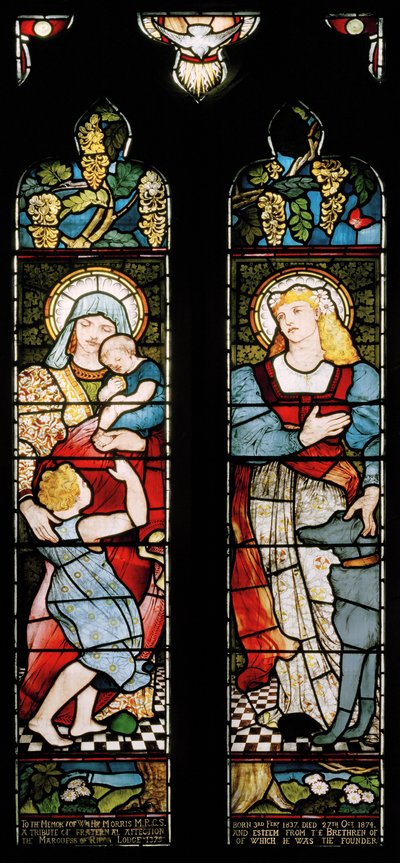 Nächstenliebe und Glaube, Kirche St. Cuthbert, Darlington von Matthijs Maris